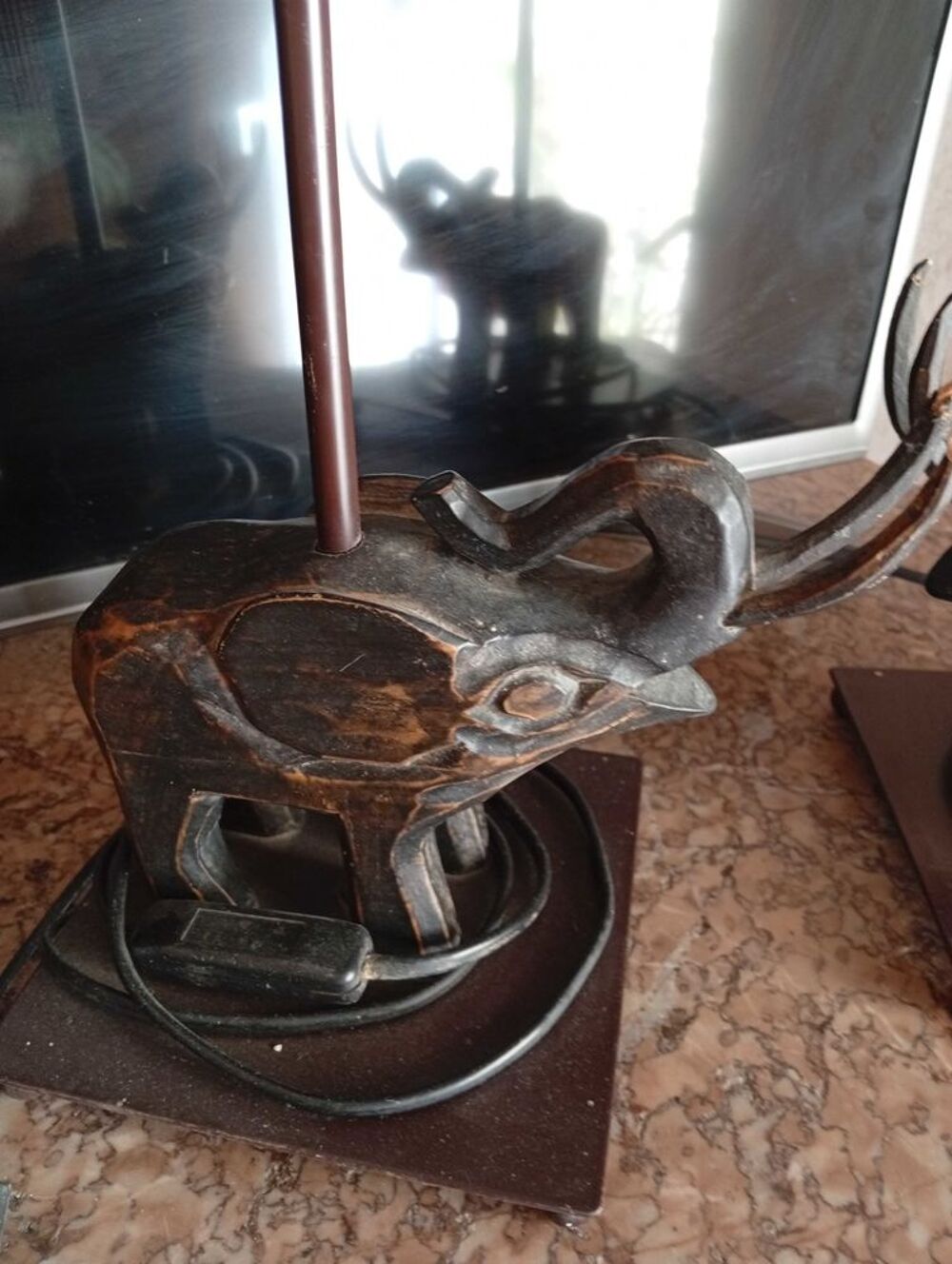 Deux lampes &eacute;l&eacute;phant Décoration