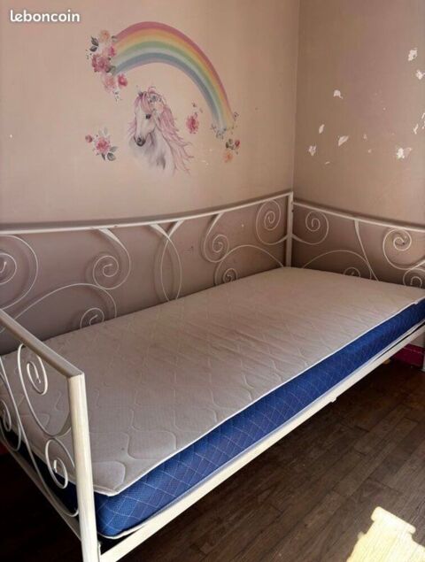 lit + sommier + matelas 60 Saint-Auvent (87)