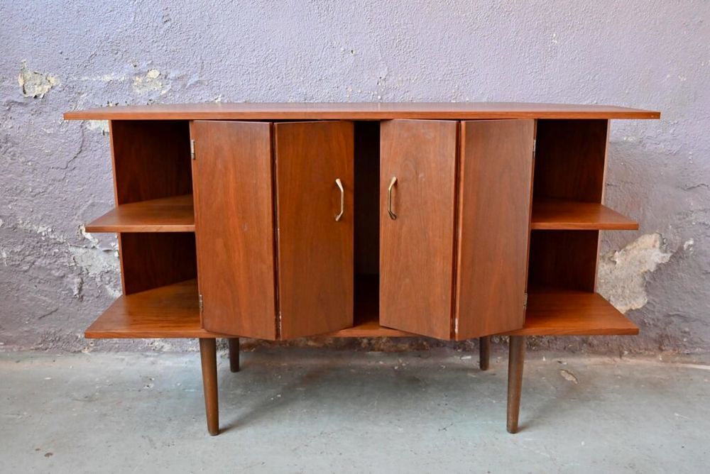 Commode enfilade meuble hifi t&eacute;l&eacute; &agrave; niche buffet design 1960 Meubles