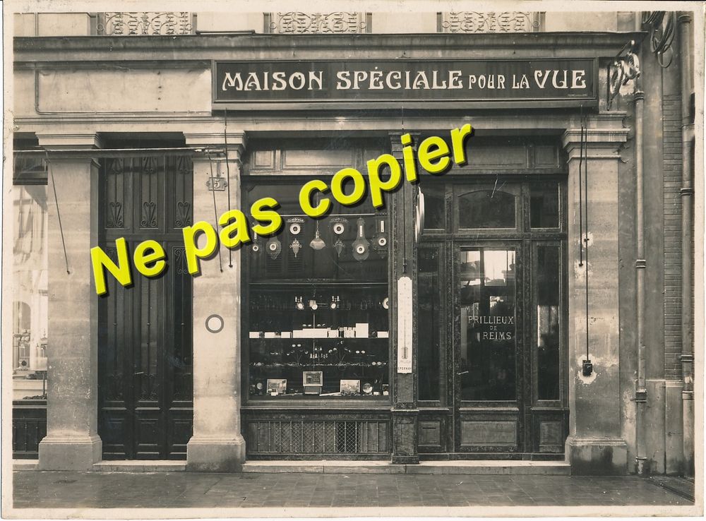 Anciennes Photographies Commerce Opticien Reims &Eacute;pernay 