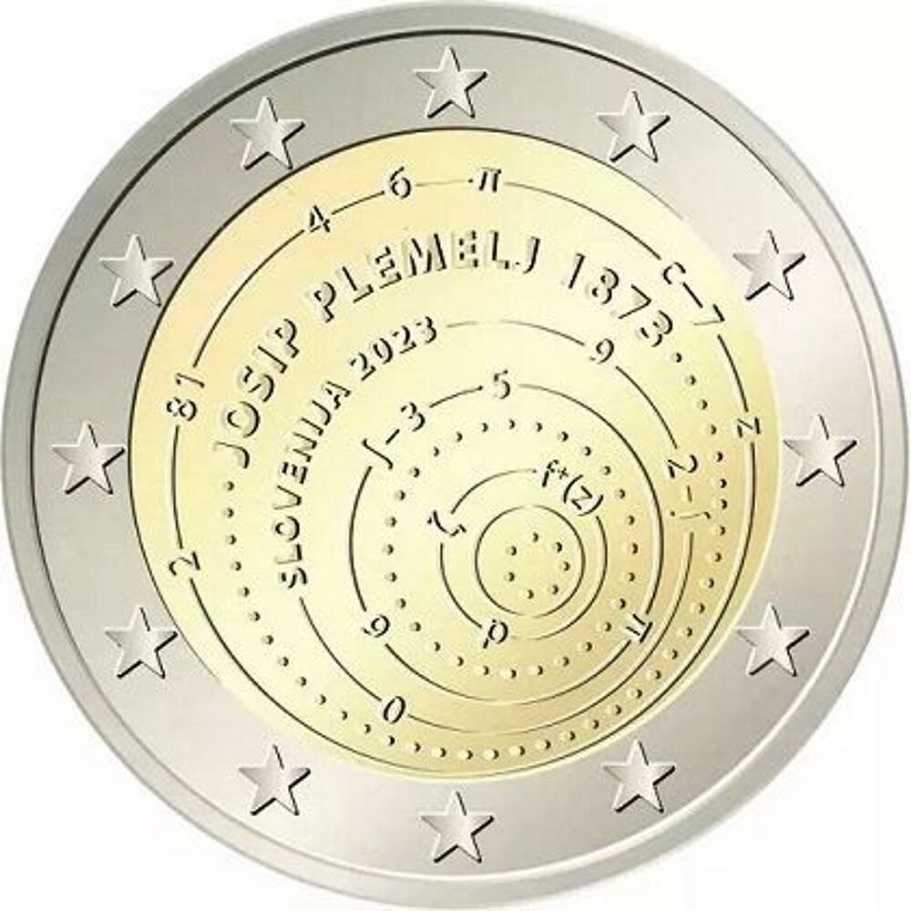 2 euros commemorative Slovenie 2023 Josip Plemej UNC 