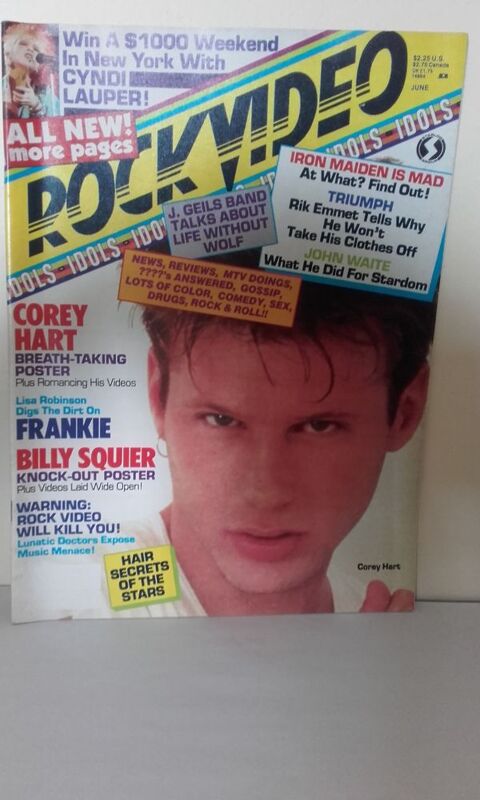 Rock Video - June 1985 (US Magazine) avec Corey Hart Frankie 30 Angers (49)