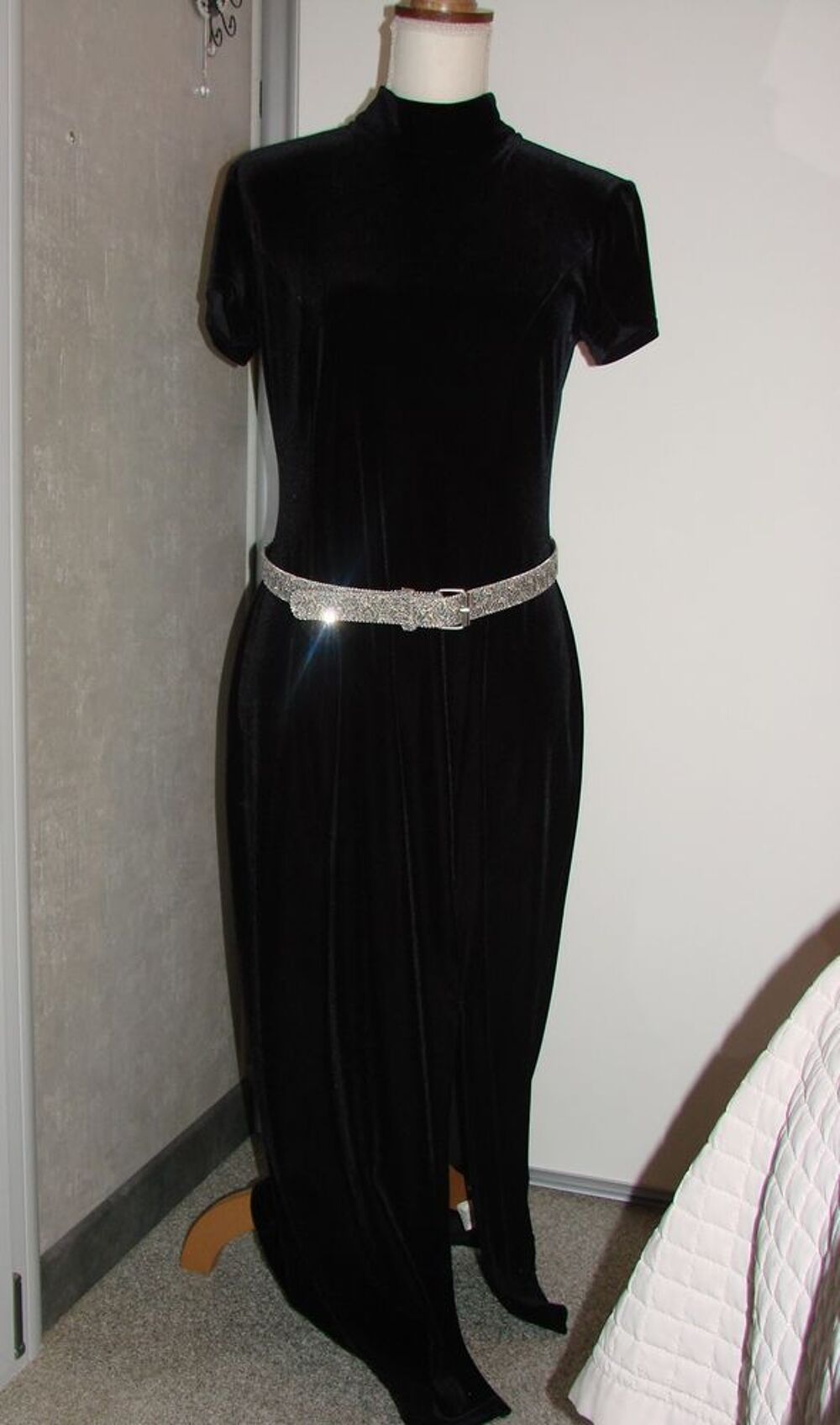 robe longue noir Vtements