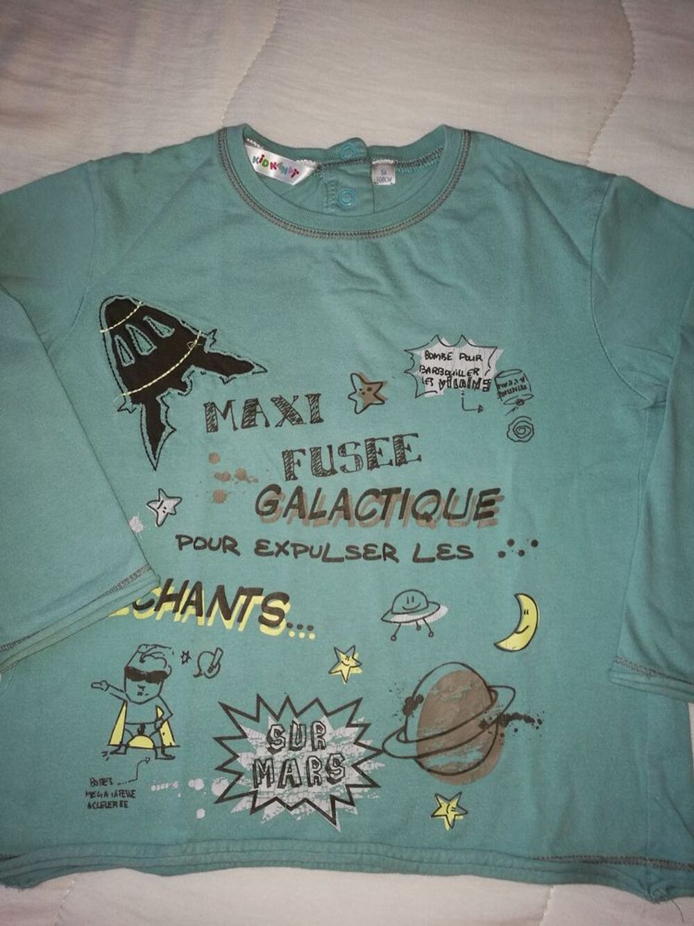 TEE SHIRT MANCHES LONGUES KIDKANAI 5 ANS Vêtements enfants