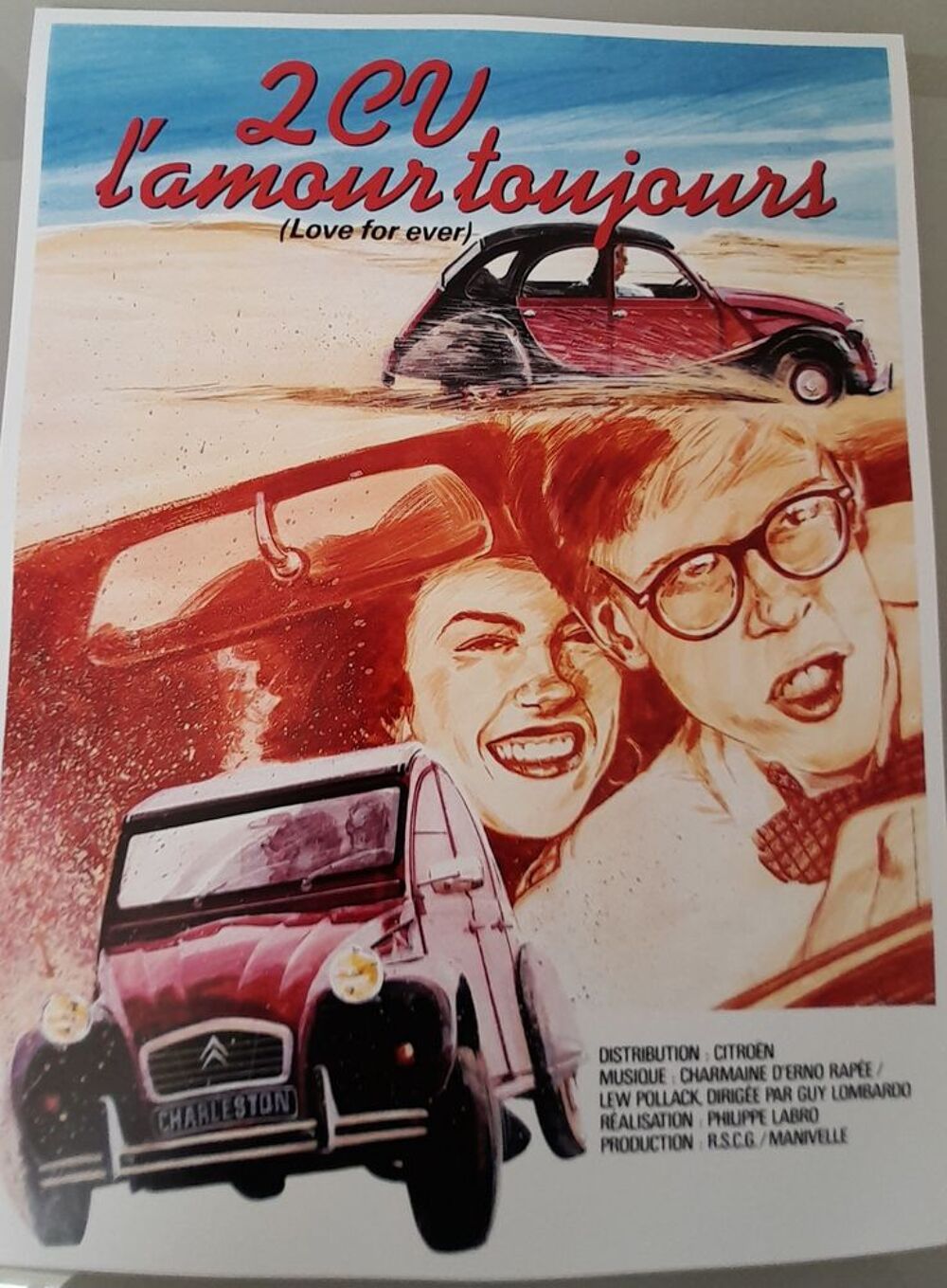 citroen 2cv charleston - affiche poster Décoration