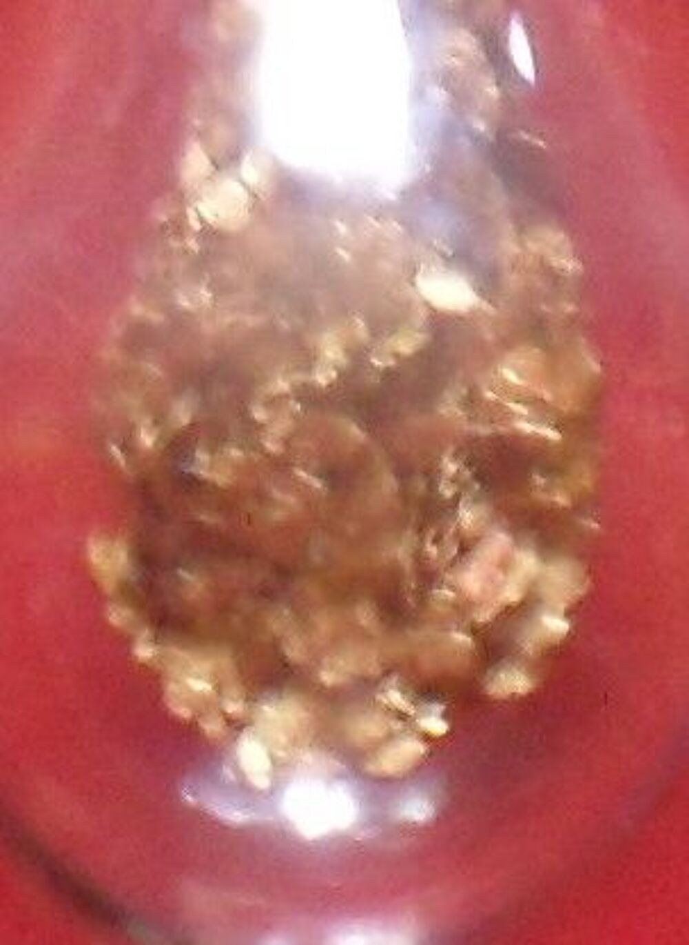 Pendentif en verre avec paillettes d'Or Bijoux et montres