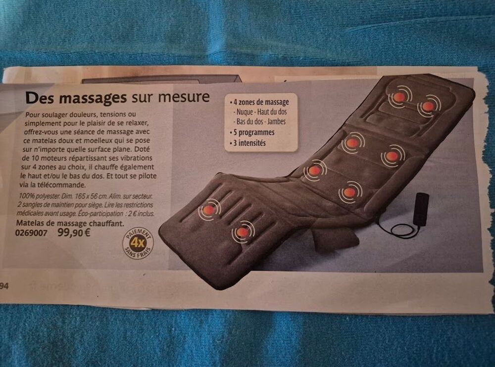 MATELAS DE MASSAGES. Sports