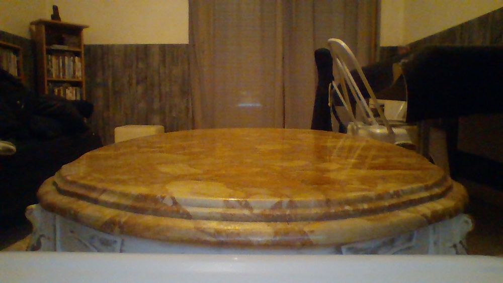 grande table basse en marbre+support table blanc Décoration