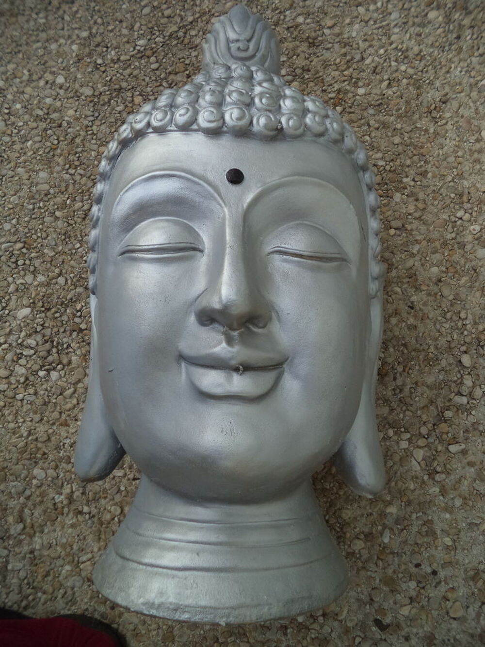 T&ecirc;te de Bouddha grand format. Décoration