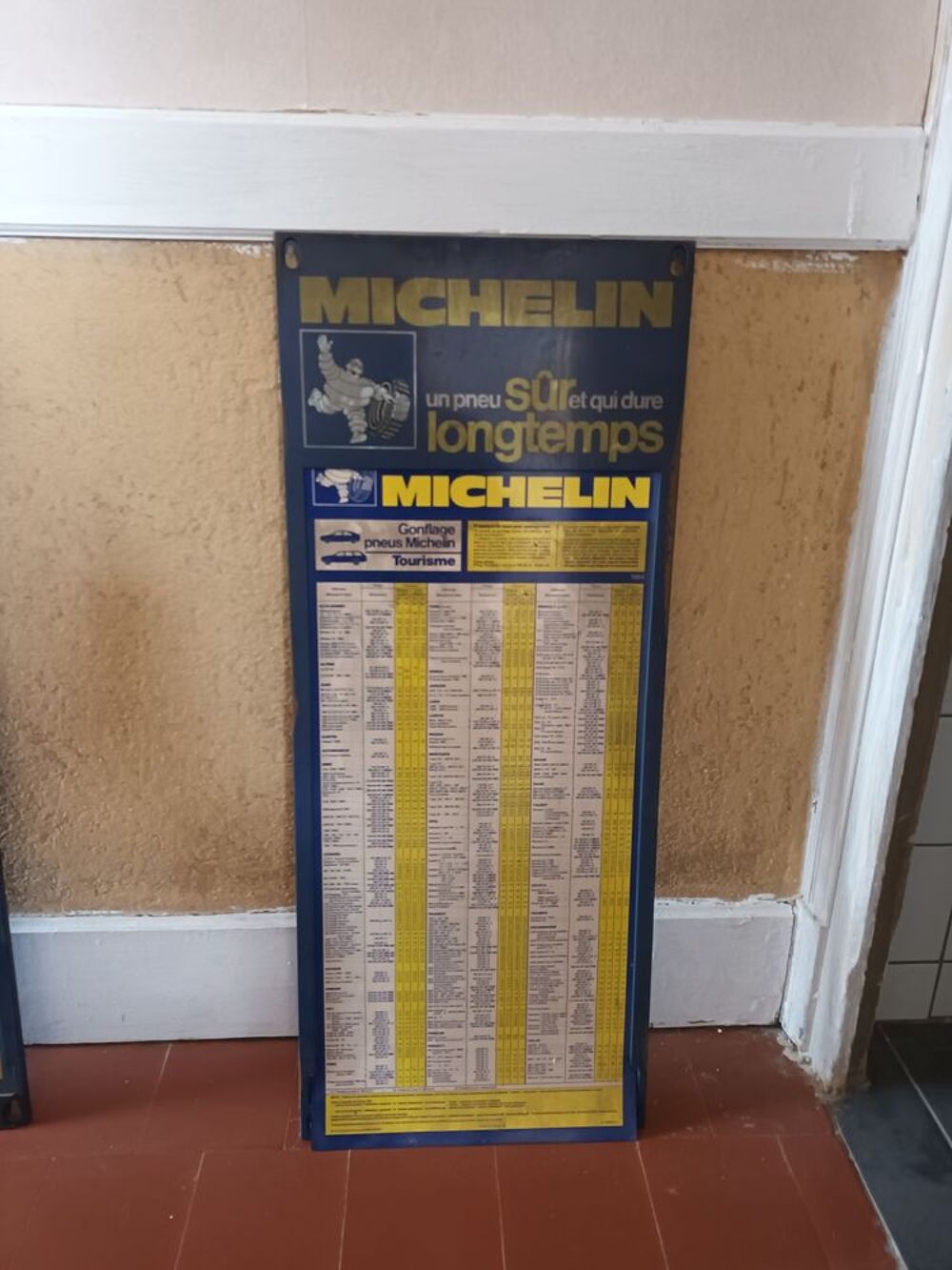Plaques gonflages Michelin 