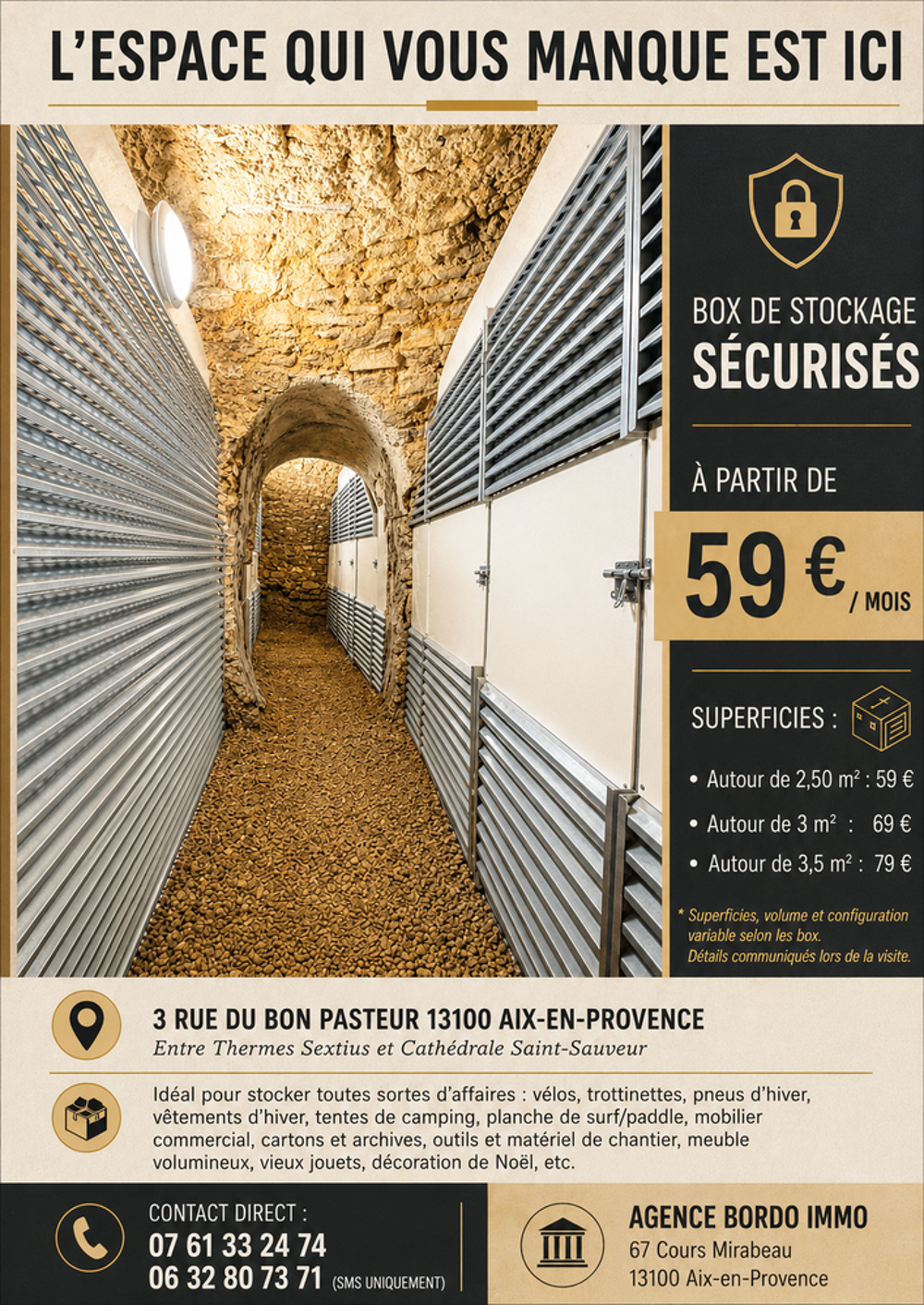Location Autre Box de stockage / Cave / Garde meuble Aix-en-provence
