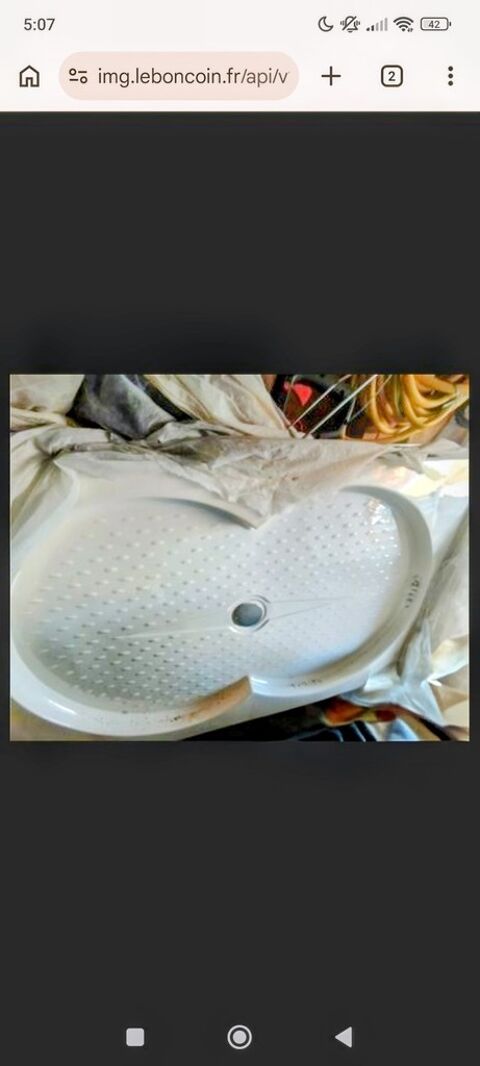 Receveur de douche blanc antidérapant 60 Éloie (90)
