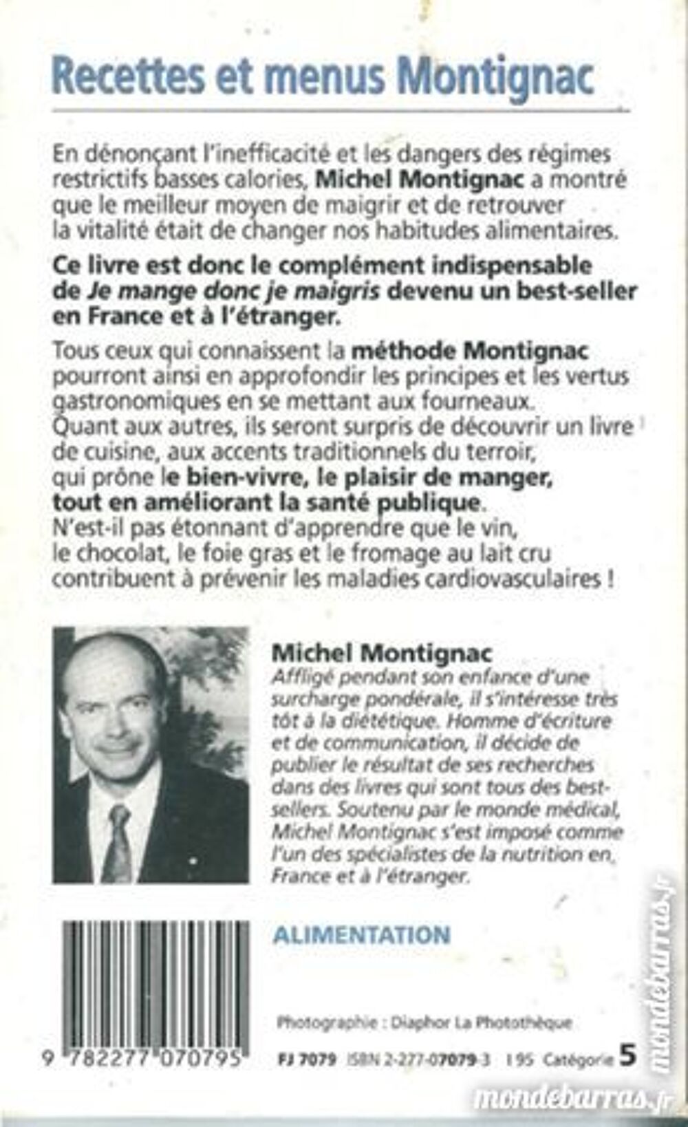 Recettes et menus Montignac (87) Livres et BD