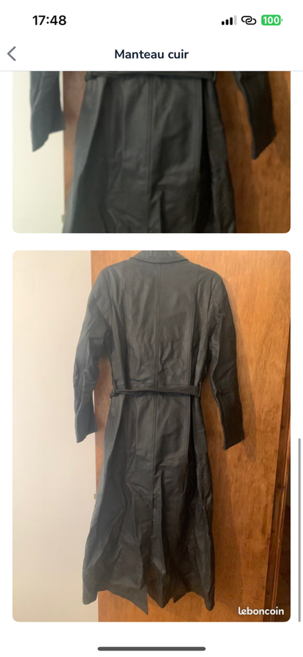Manteau cuir Vêtements