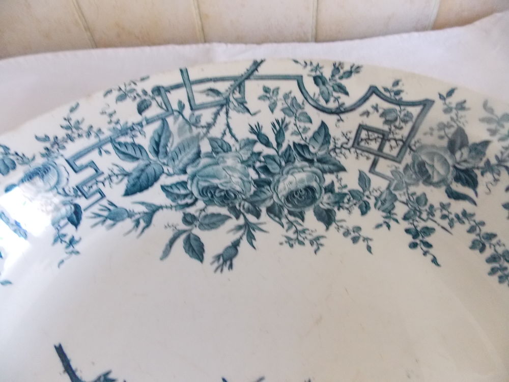 ancien plat creux c&eacute;ramique Badonviller Décoration