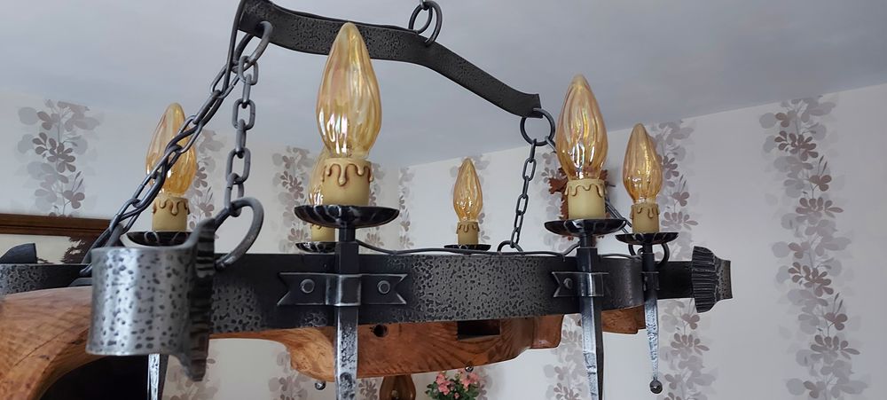 Lustre joug de boeuf Décoration