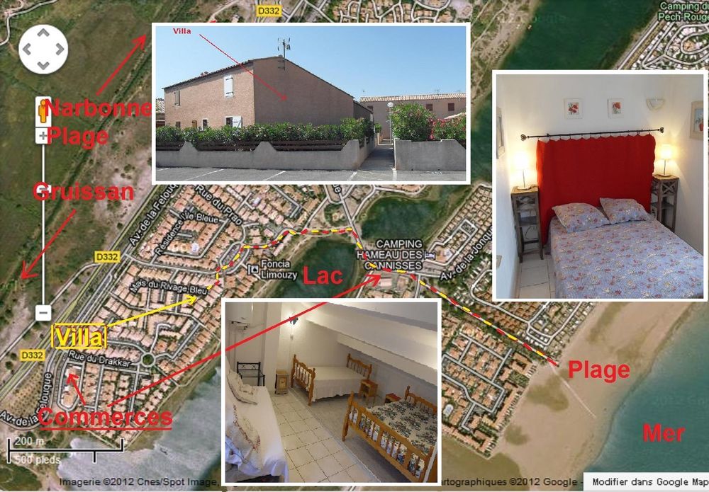   Villa T3 45m2-Clim-500m Mer-Vélos-Parking- Famille ou couple Languedoc-Roussillon, Gruissan (11430)