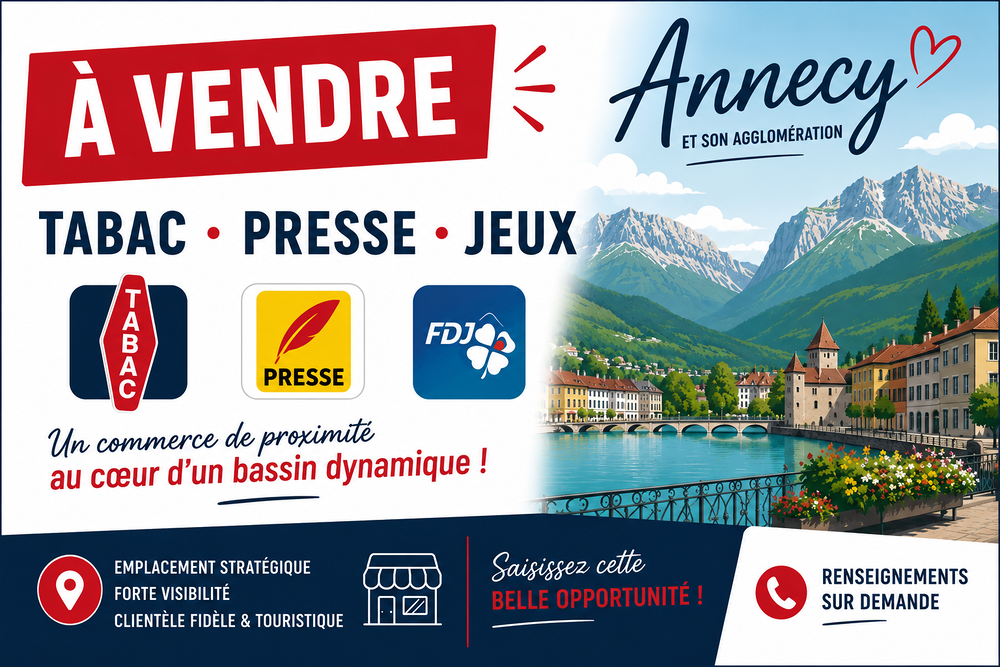  74 ANNECY Fonds de TABAC PRESSE magasin NEUF Annecy