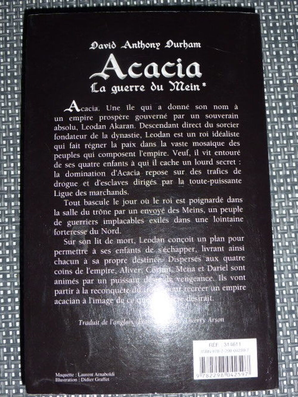 ACACIA La guerre du Mein David Anthony Durham Livres et BD