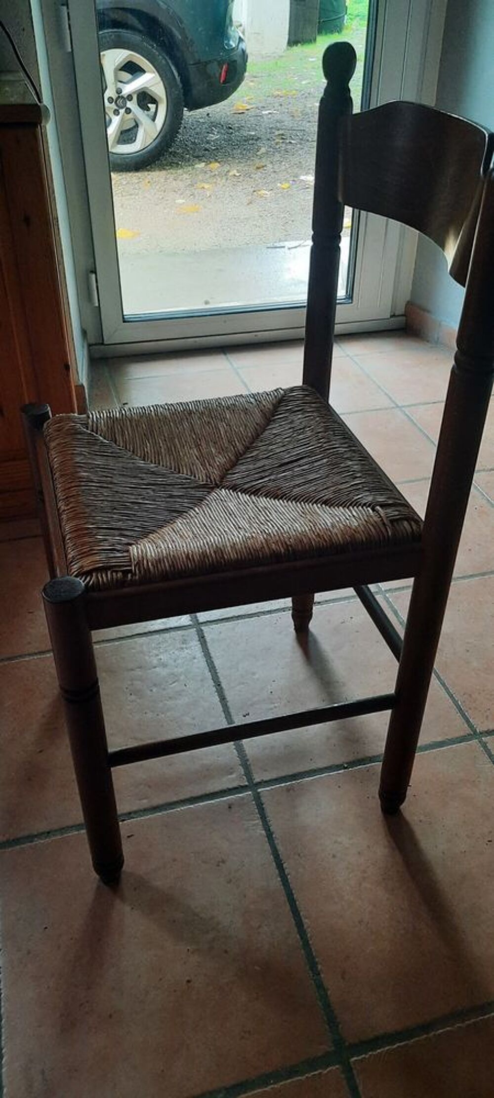 Chaises bois/osier cuisine Meubles