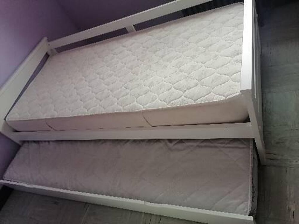Lit une personne avec 2 matelas et couchages Mobilier enfants