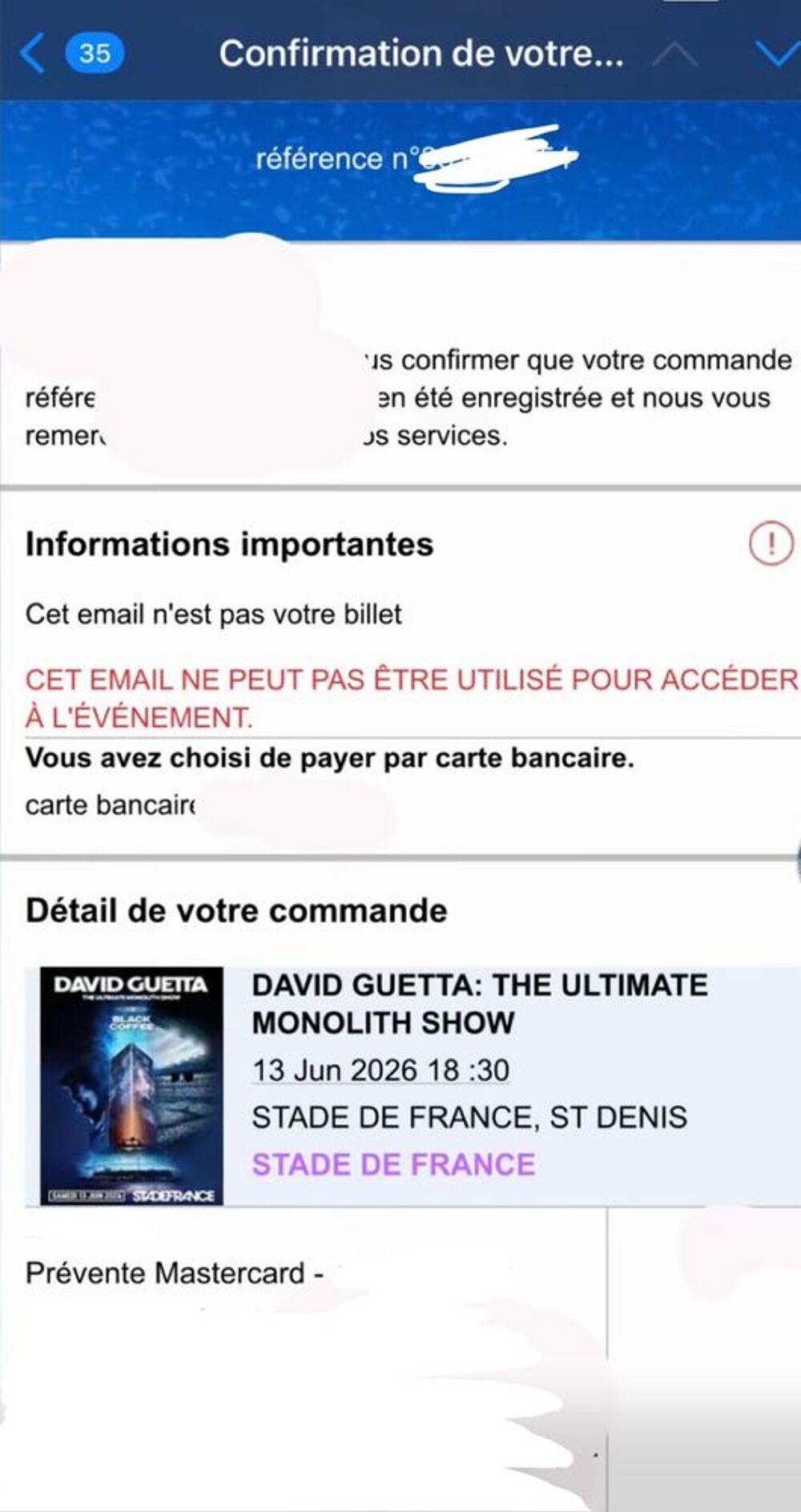 concert David guetta 2026 Billetterie