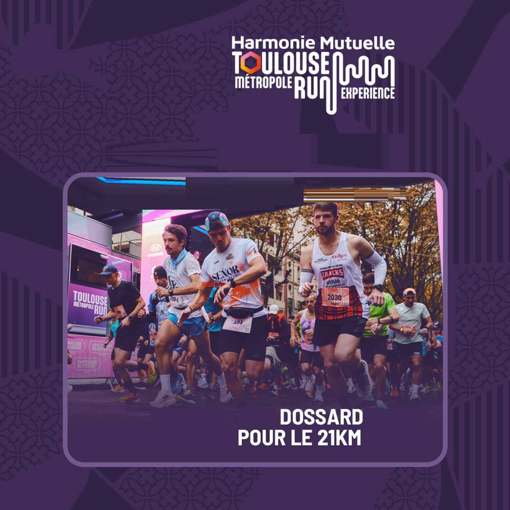 1 dossard Semi-marathon (21,1km) de Toulouse le 1er novembre Billetterie
