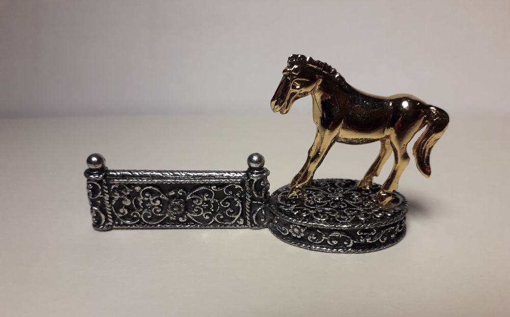 Coffret de 6 porte-couvert chevaux sur socle Décoration