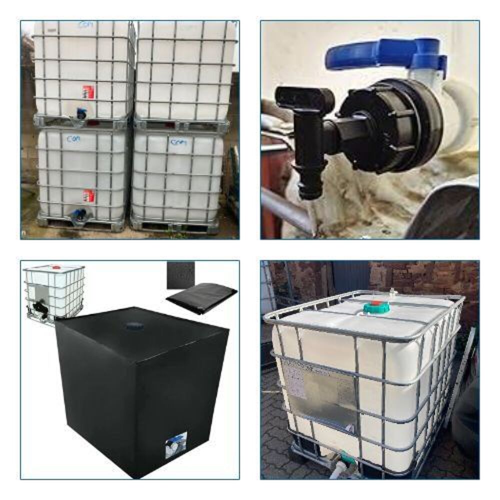 FUT 1000L IBC ROBINET GARDENA LIVRAISON PALETTE PLASTIQUE Bricolage