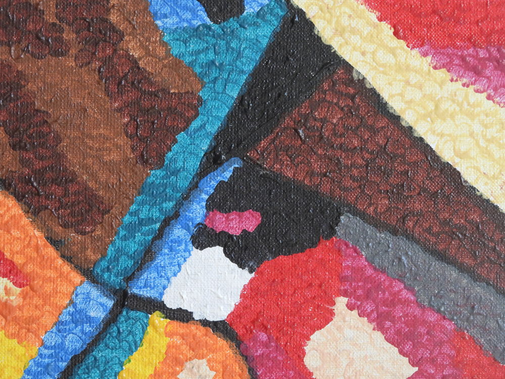 Tableau acrylique sur toile - L'entr&eacute;e du chapiteau Décoration