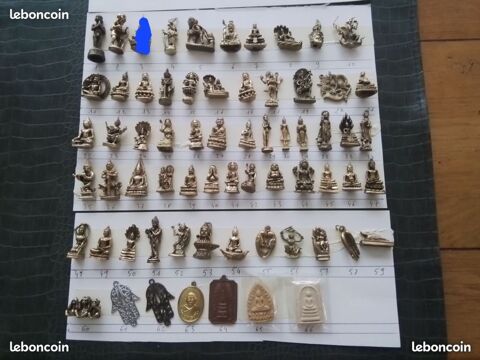  Bouddhas petit en laiton 3 Gagny (93)