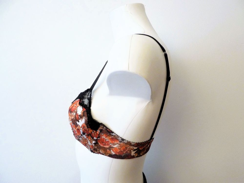 Soutien Gorge/ Brassi&egrave;re Armatures Marron Orang&eacute; Noir- Etam Vêtements