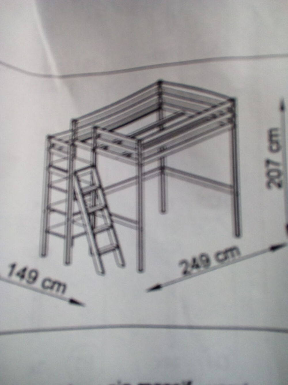 lit mezzanine 2 personnes Meubles