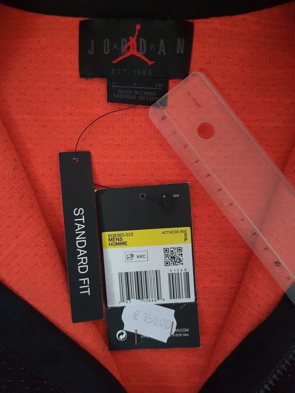 Veste Jordan X PSG Noire/ Corail, taille S pour homme, neuve et d'origine ( RARE ) Sports