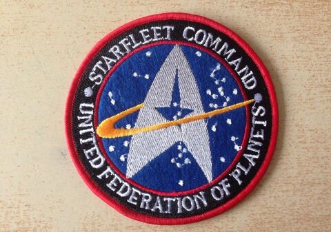 Écusson star trek starfleet command diam. 10 cm  5 Carnon Plage (34)