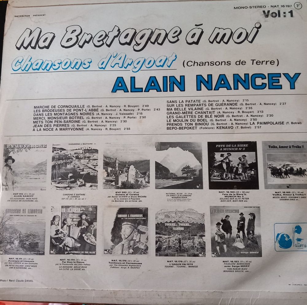 ALAIN NANCEY / DISQUE VYNIL 33 TOURS / CD et vinyles