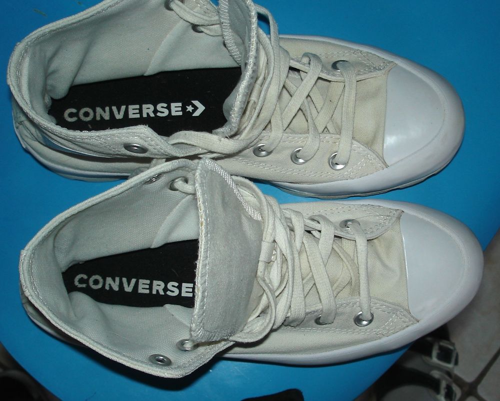 Baskets Converse All Star montantes semelles Compens&eacute;es T 38 Chaussures