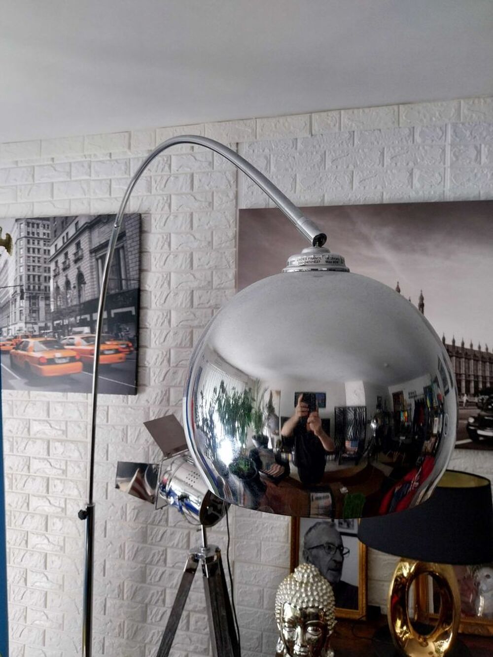 lampe pour &eacute;clairer votre dessus de table assez grande pied en marbre Meubles