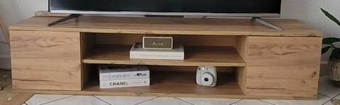 meuble tv en bois plus deux pieds en mtal noire 80 Saint-Laurent-du-Var (06)