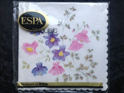 25 SERVIETTES EN PAPIER DE SOIE FIN AUX FLEURS Envoi Possibl 3 Trégunc (29)