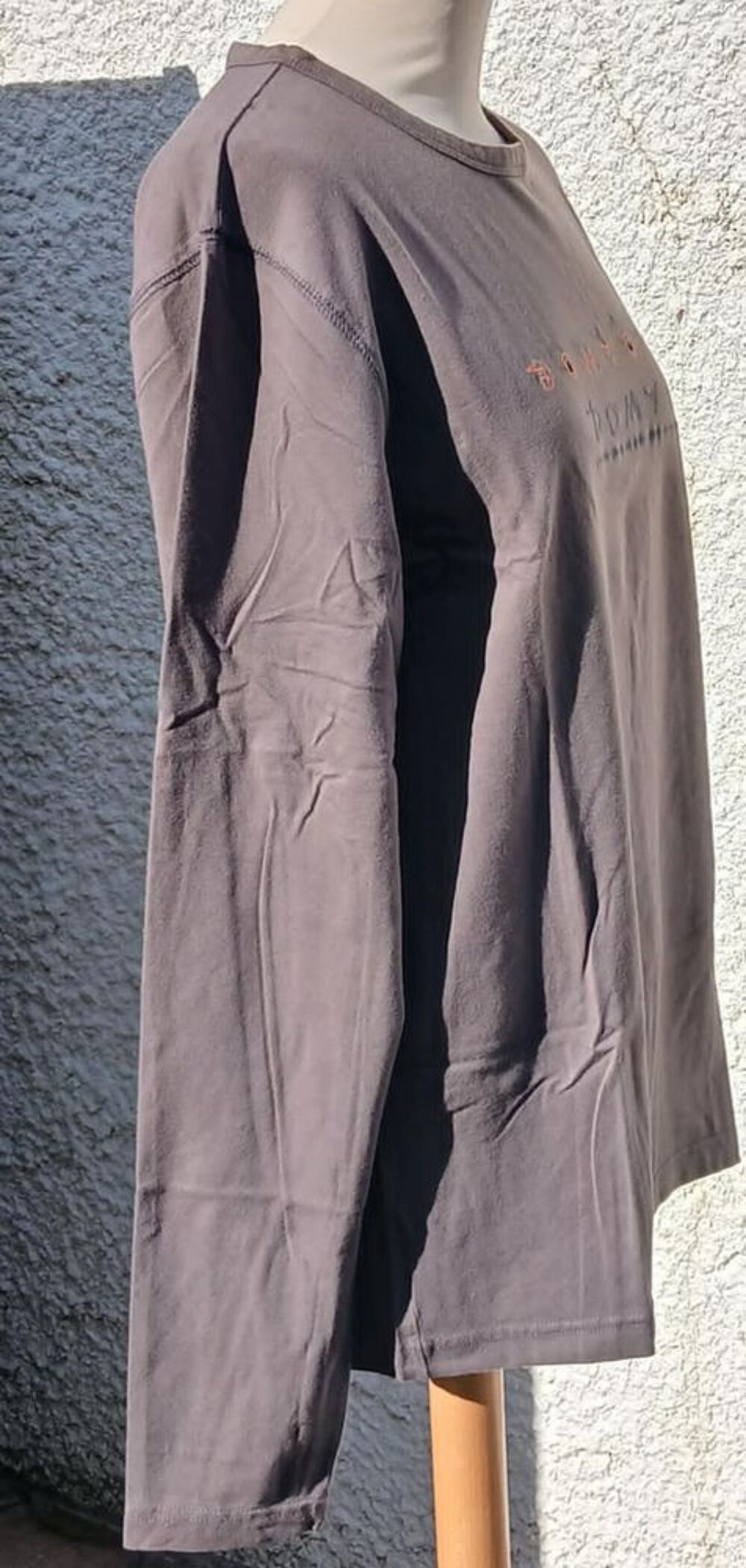 Tee-shirt Gris pour Homme en Taille L de Decathlon Cr&eacute;ation Vêtements