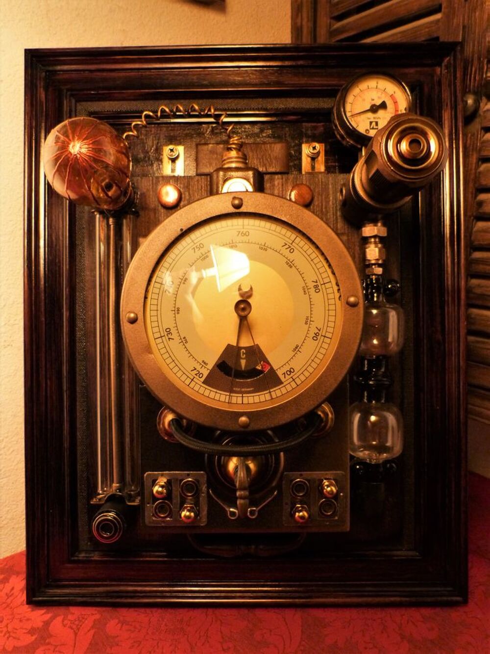 Tableau "EXTRAORDINARY ELECTRIC METER XIX" Steampunk Décoration