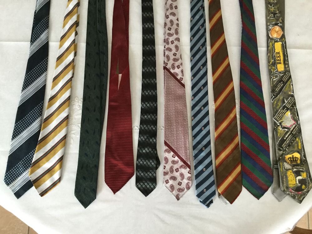 Lot de 10 cravates vintage Vtements