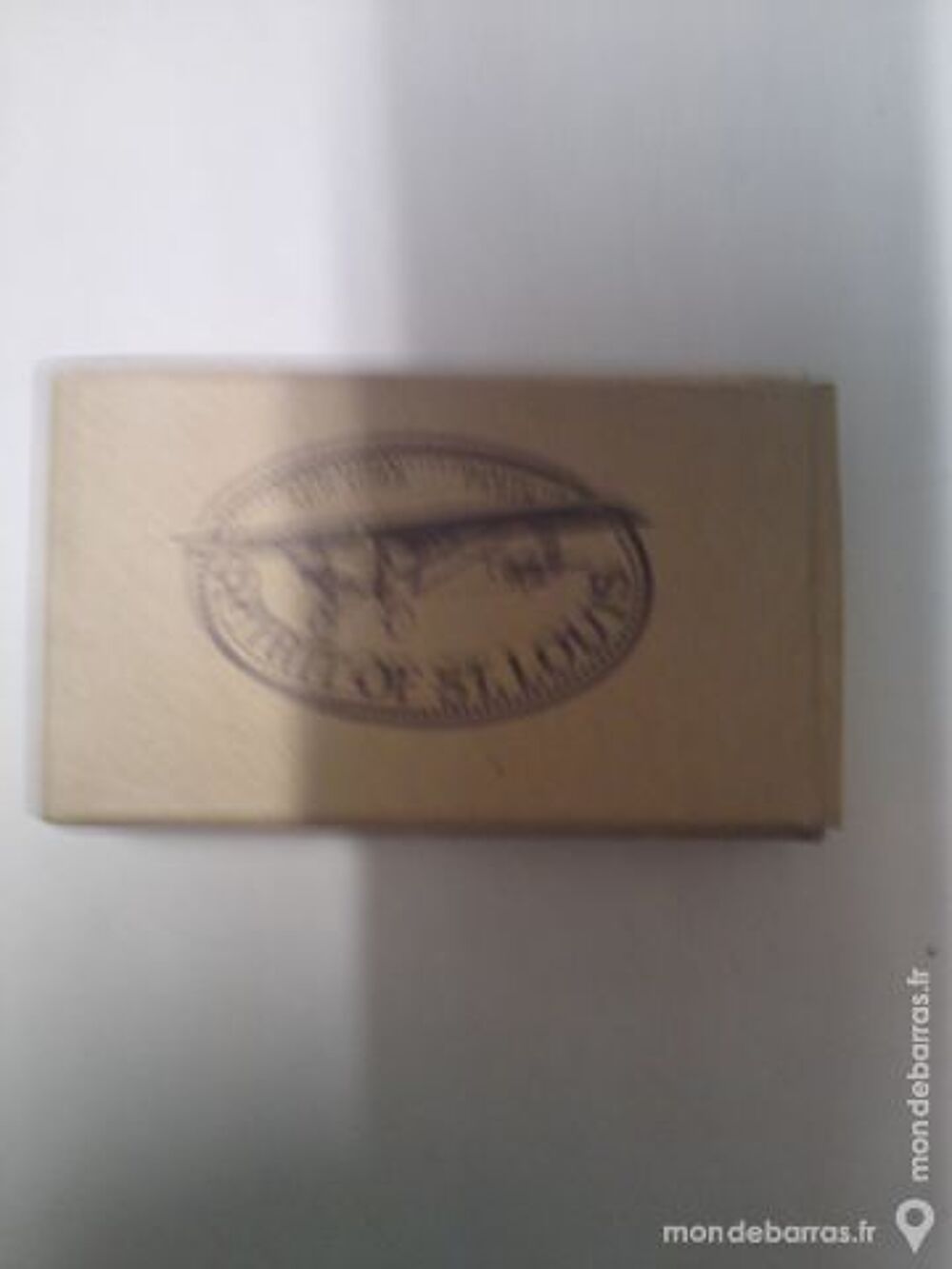 BRIQUET TEMPETE en laiton dore grave saint louis 