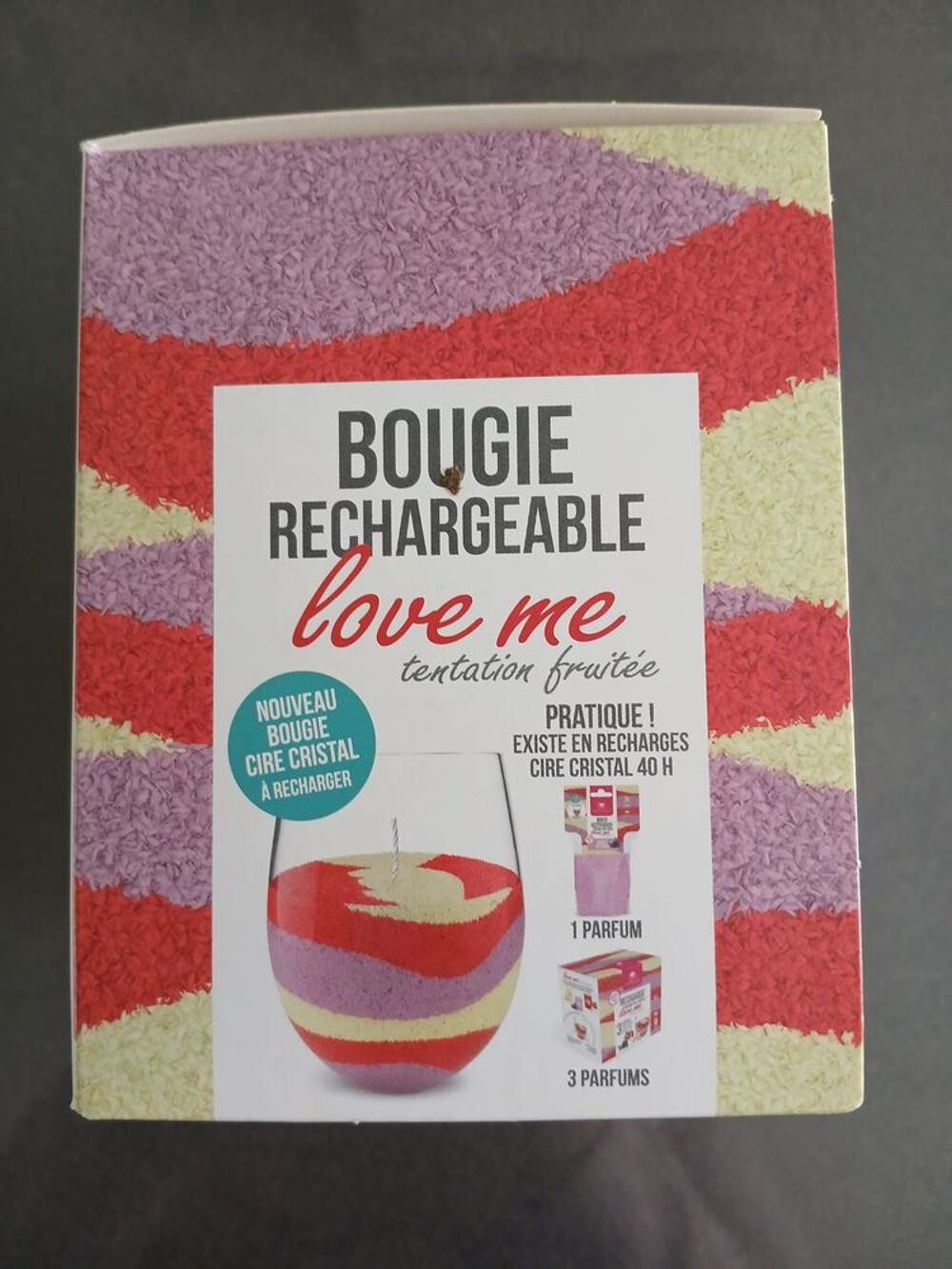 BOUGIE A FAIRE SOI-MEME RECHARGEABLE LOVE ME CHRISTALINAS Décoration