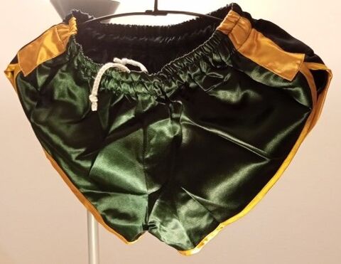 Short Nylon satin Vintage bicolore vert/marine Taille S40 20 Lyon 3 (69)