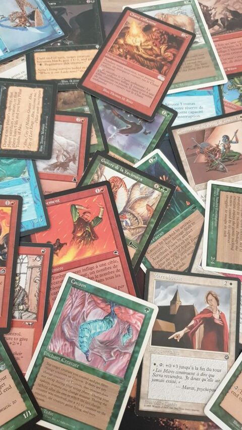 Lot de 100 cartes magic anciennes - carte magic vintage mtg 10 Laon (02)