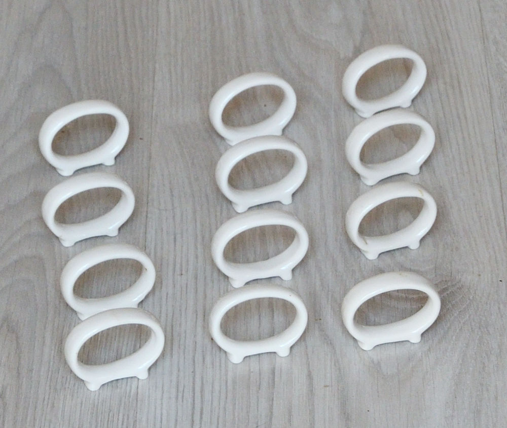 Ronds de serviettes en porcelaine Décoration