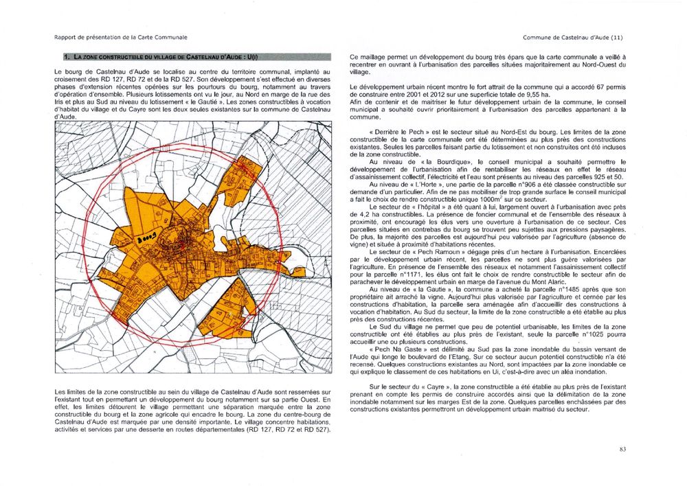Vente Terrain terrain arboré de 7950 m² constructible. Castelnau-d'aude
