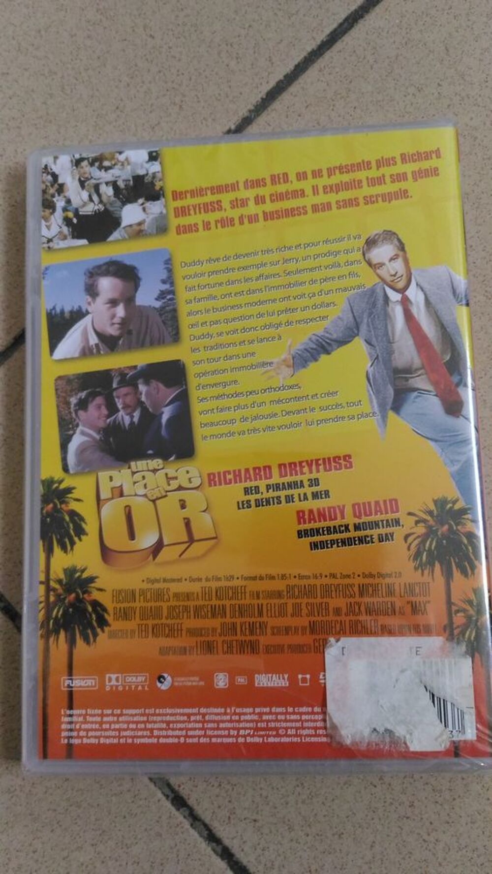 DVD UNE PLACE EN OR DVD et blu-ray